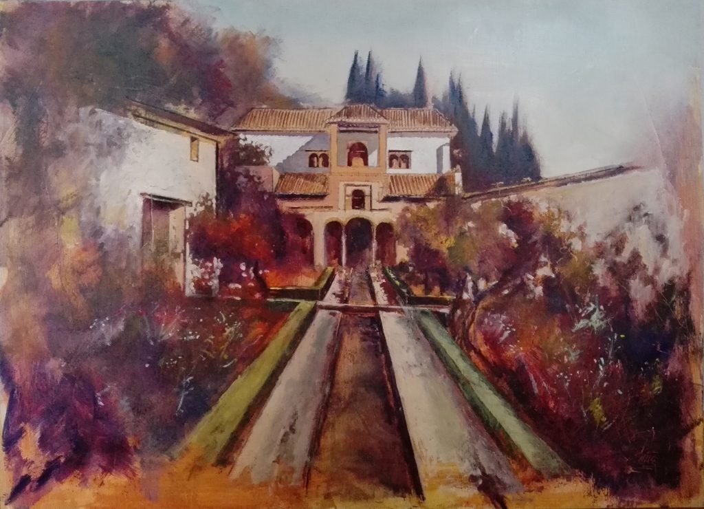 Alhambra jardines Medidas: 54 x 65 cm.